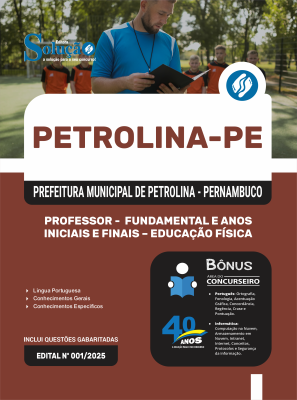 Apostila Prefeitura de Petrolina - PE 2025 - Professor do Ensino Fundamental Anos Iniciais e Finais – Educação Física - Imagem 3